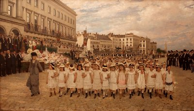 The Review of the Schools in 1878 by Jan Frans Verhas